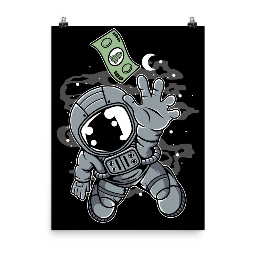 Astronaut Dollar - Matte Poster - 18 x 24