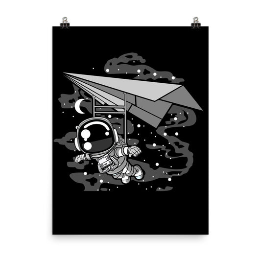 Astronaut Flying - Matte Poster - 18 x 24