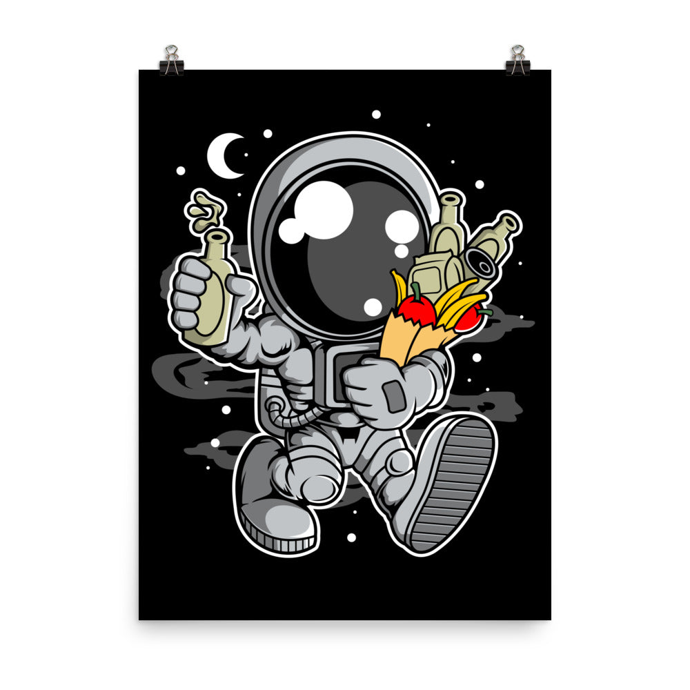 Astronaut Grocery - Matte Poster - 18 x 24