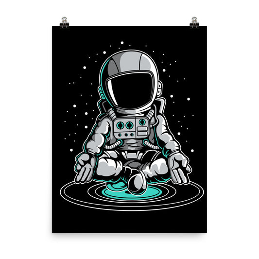 Astronaut Meditation - Matte Poster - 18 x 24