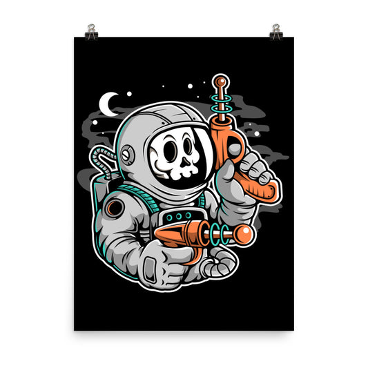 Astronaut Ray Gun - Matte Poster - 18 x 24