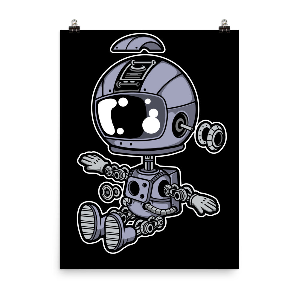 Astronaut Robot - Matte Poster - 18 x 24