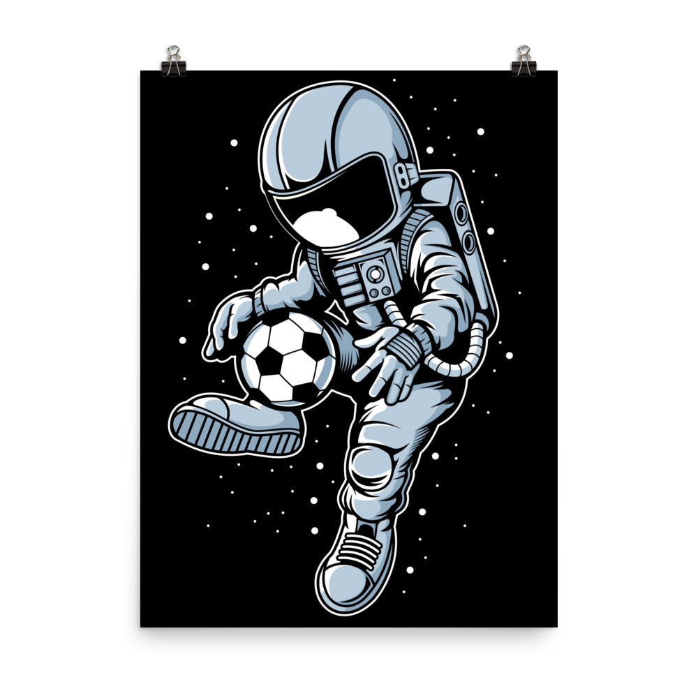 Astronaut Soccer Player - Matte Poster - 18 x 24