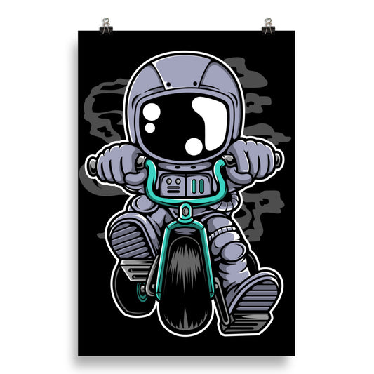 Astronaut Biker - Matte Poster - 20 x 30