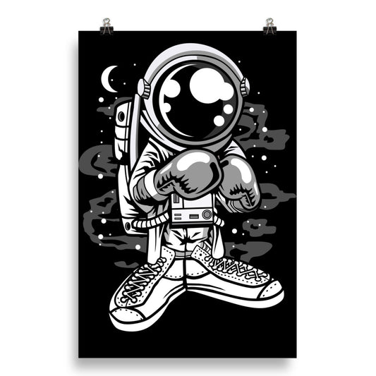 Astronaut Boxer - Matte Poster - 20 x 30