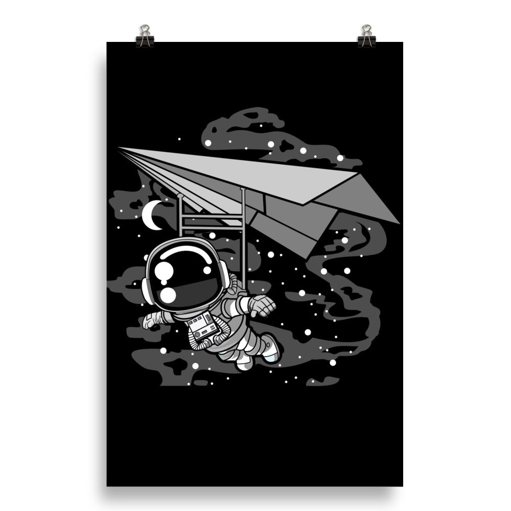 Astronaut Flying - Matte Poster - 20 x 30