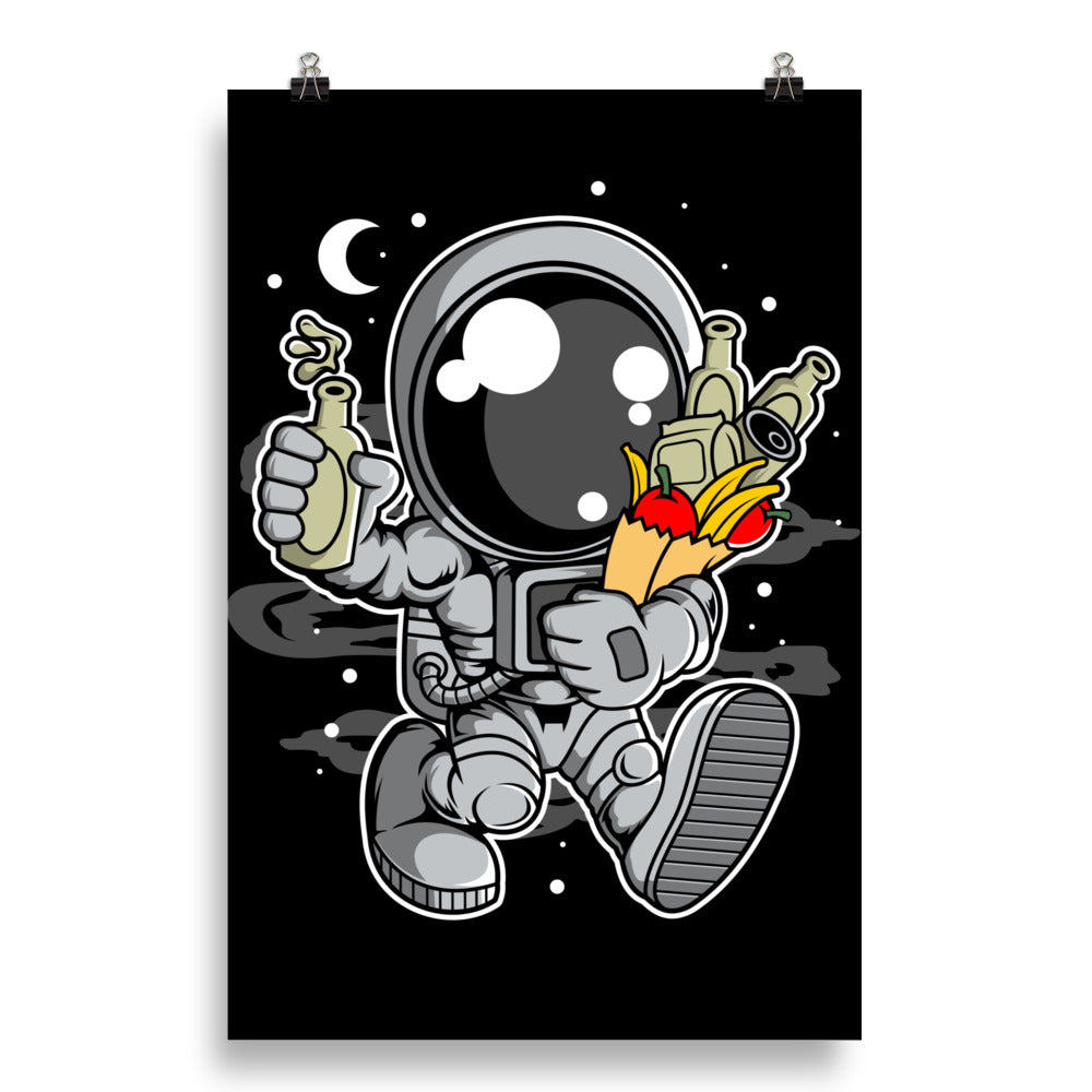 Astronaut Grocery - Matte Poster - 20 x 30