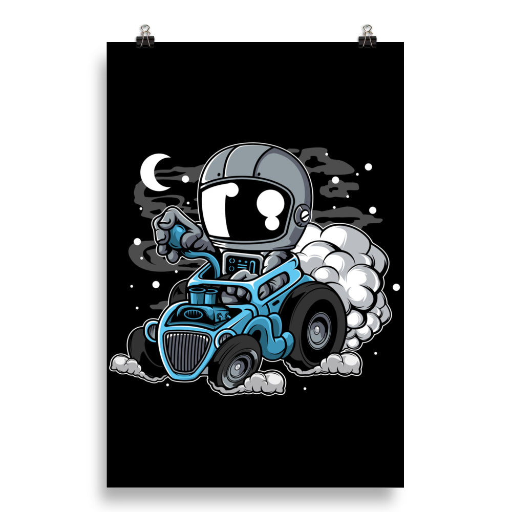 Astronaut Hotrod - Matte Poster - 20 x 30