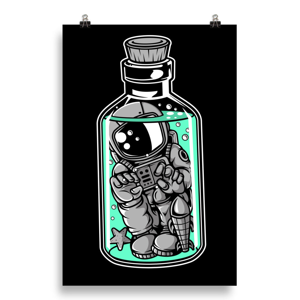 Astronaut In The Bottle - Matte Poster - 20 x 30