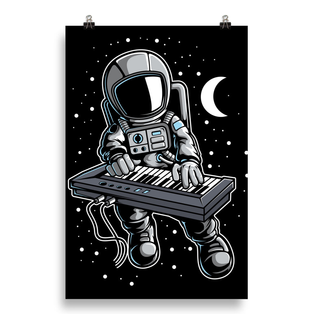 Astronaut Keyboard - Matte Poster - 20 x 30