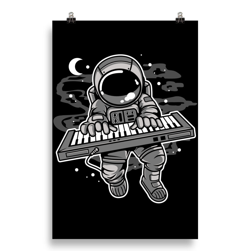 Astronaut Keyboard 2 - Matte Poster - 20 x 30