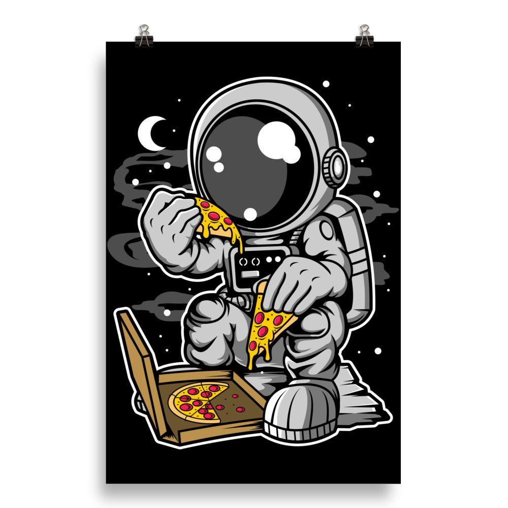 Astronaut Pizza - Matte Poster - 20 x 30