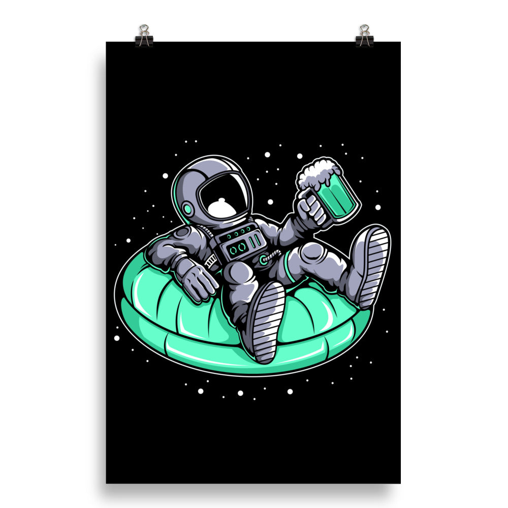 Astronaut Pool Float - Matte Poster - 20 x 30