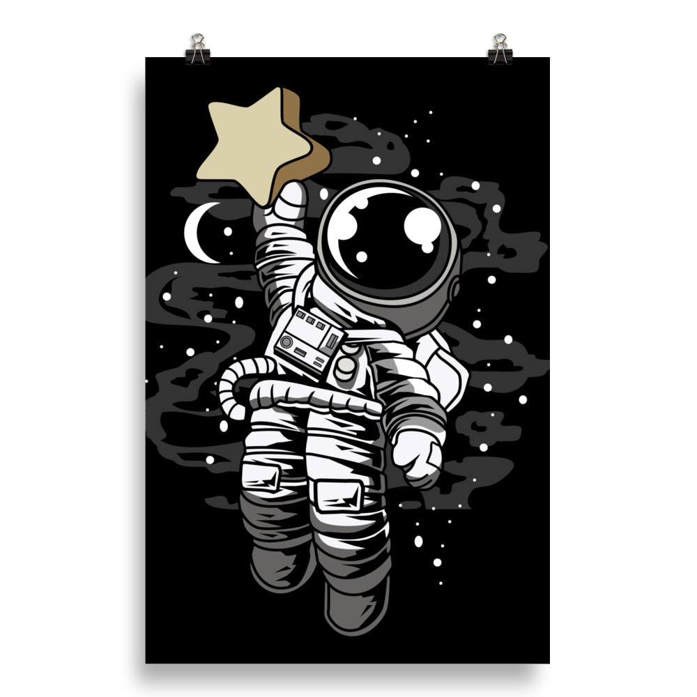 Astronaut Reach the Star - Matte Poster - 20 x 30