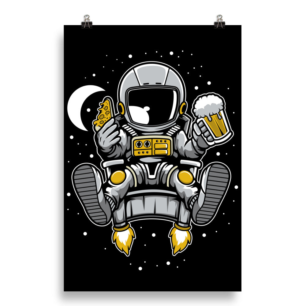 Astronaut Relax - Matte Poster - 20 x 30