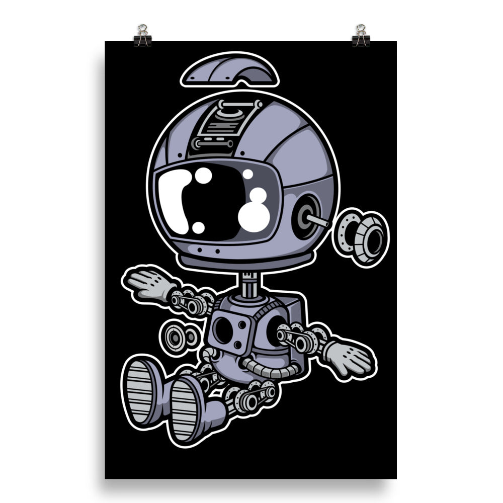 Astronaut Robot - Matte Poster - 20 x 30