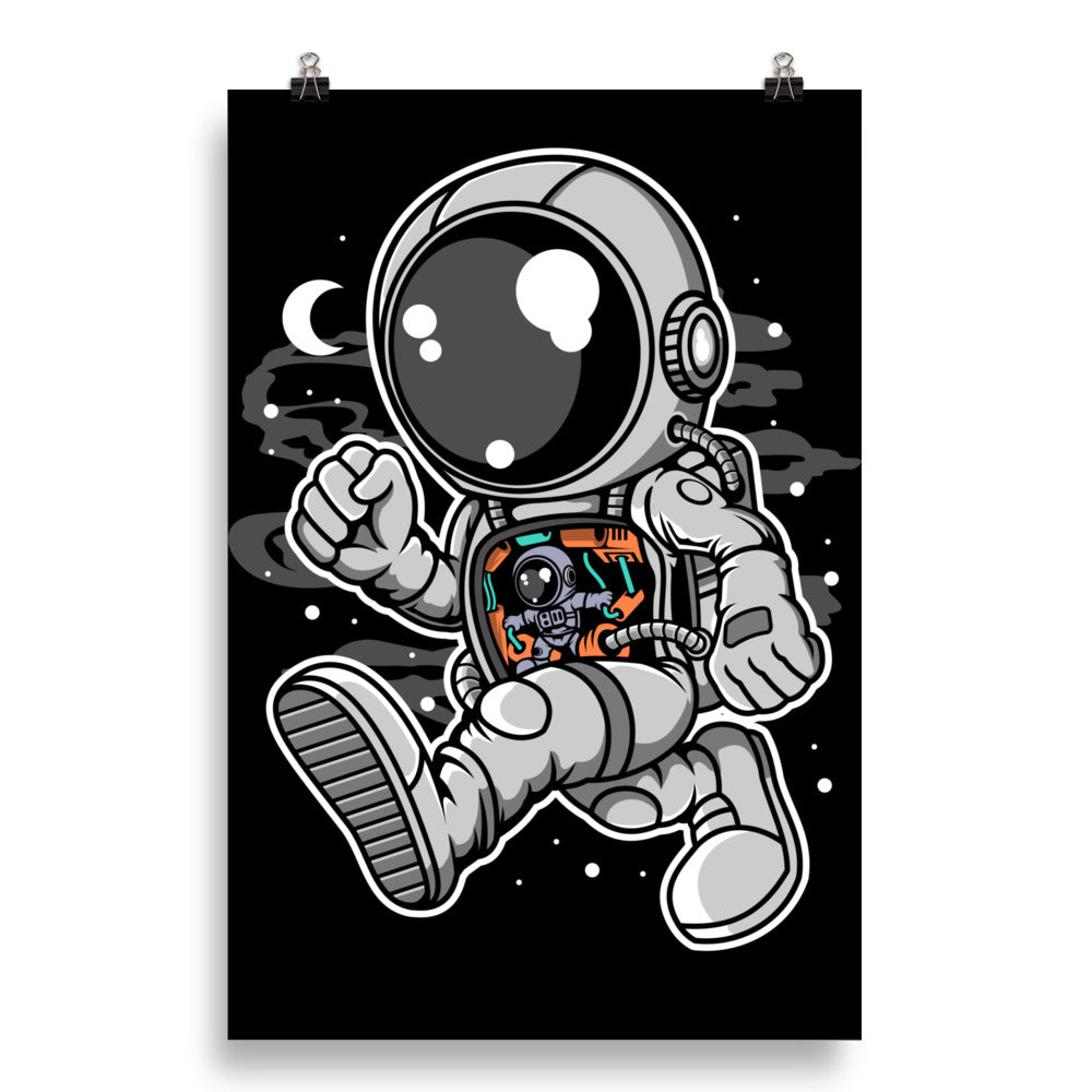 Astronaut Robotic Machine - Matte Poster - 20 x 30