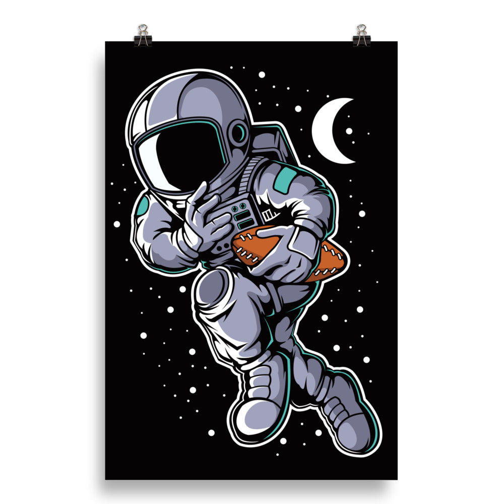 Astronaut Rugby - Matte Poster - 20 x 30