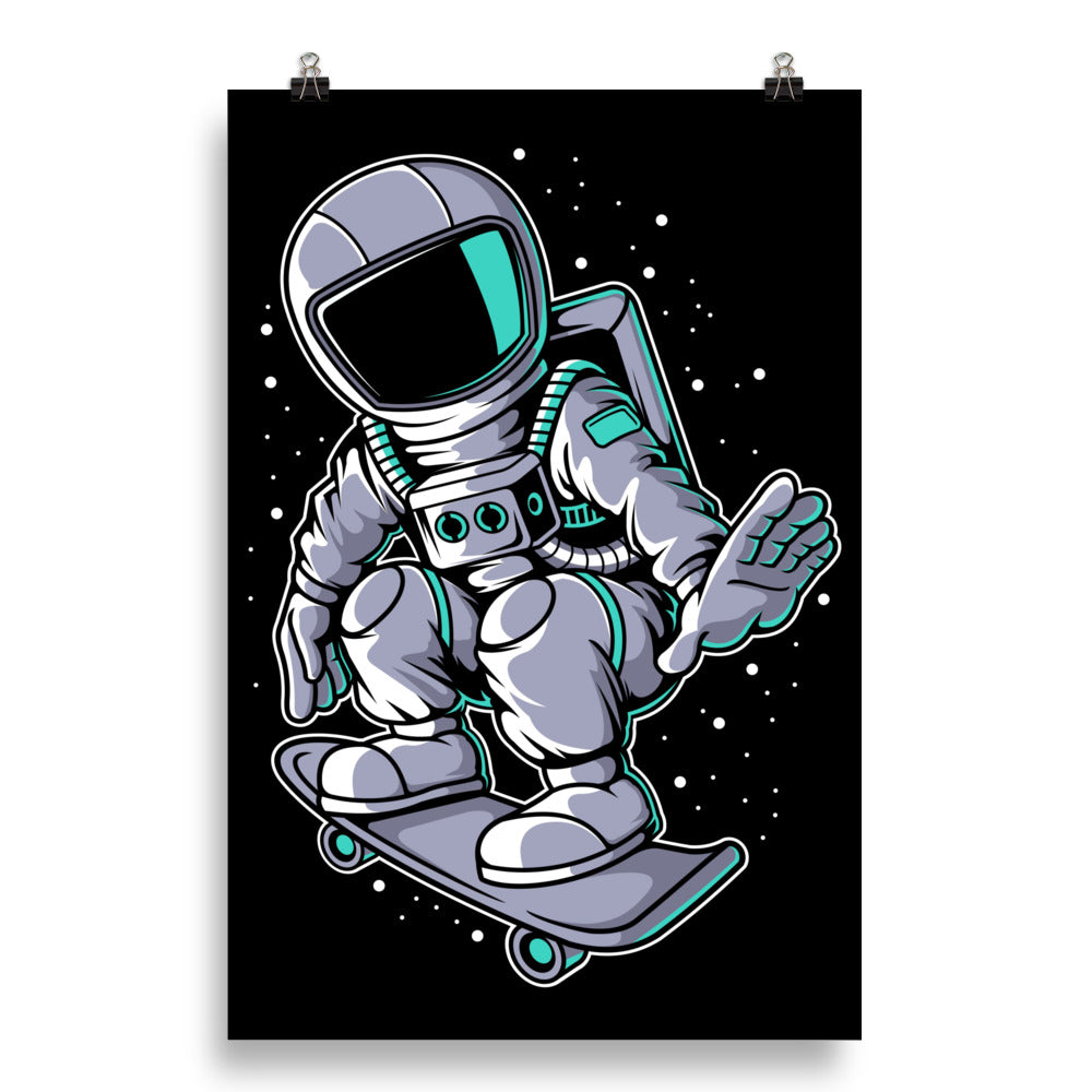 Astronaut Skater - Matte Poster - 20 x 30