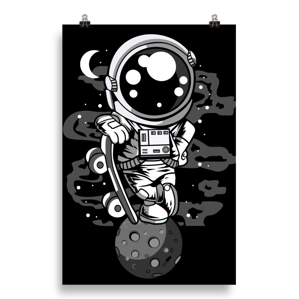 Astronaut Skater Boy - Matte Poster - 20 x 30