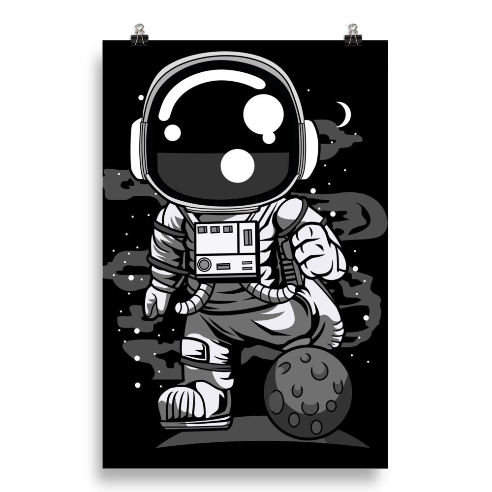 Astronaut Soccer - Matte Poster - 20 x 30