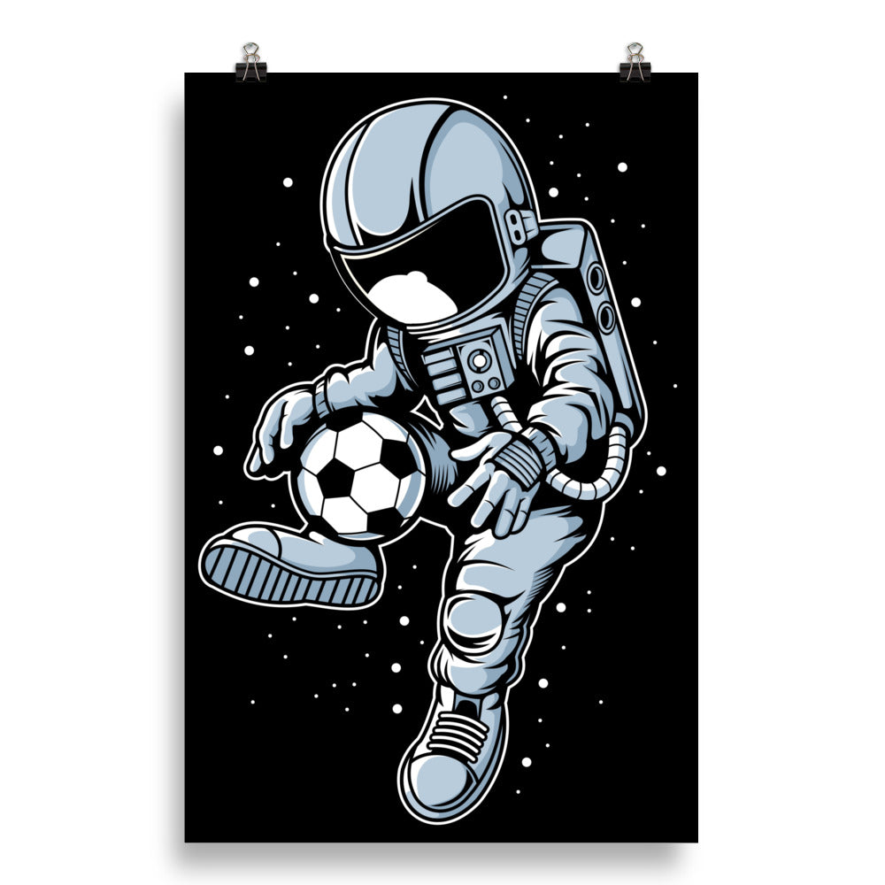 Astronaut Soccer Player - Matte Poster - 20 x 30