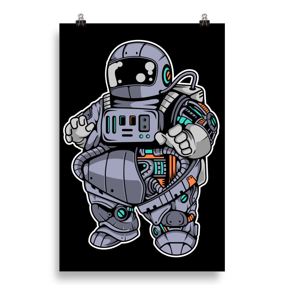 Astronaut Plump Robot - Matte Poster - 20 x 30