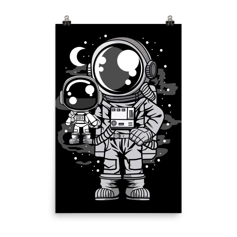 Astronaut and His Doll - Matte Poster - 24 x 36