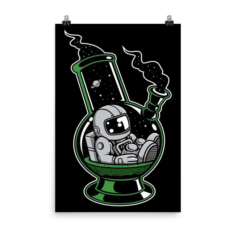 Astronaut Bong - Matte Poster - 24 x 36