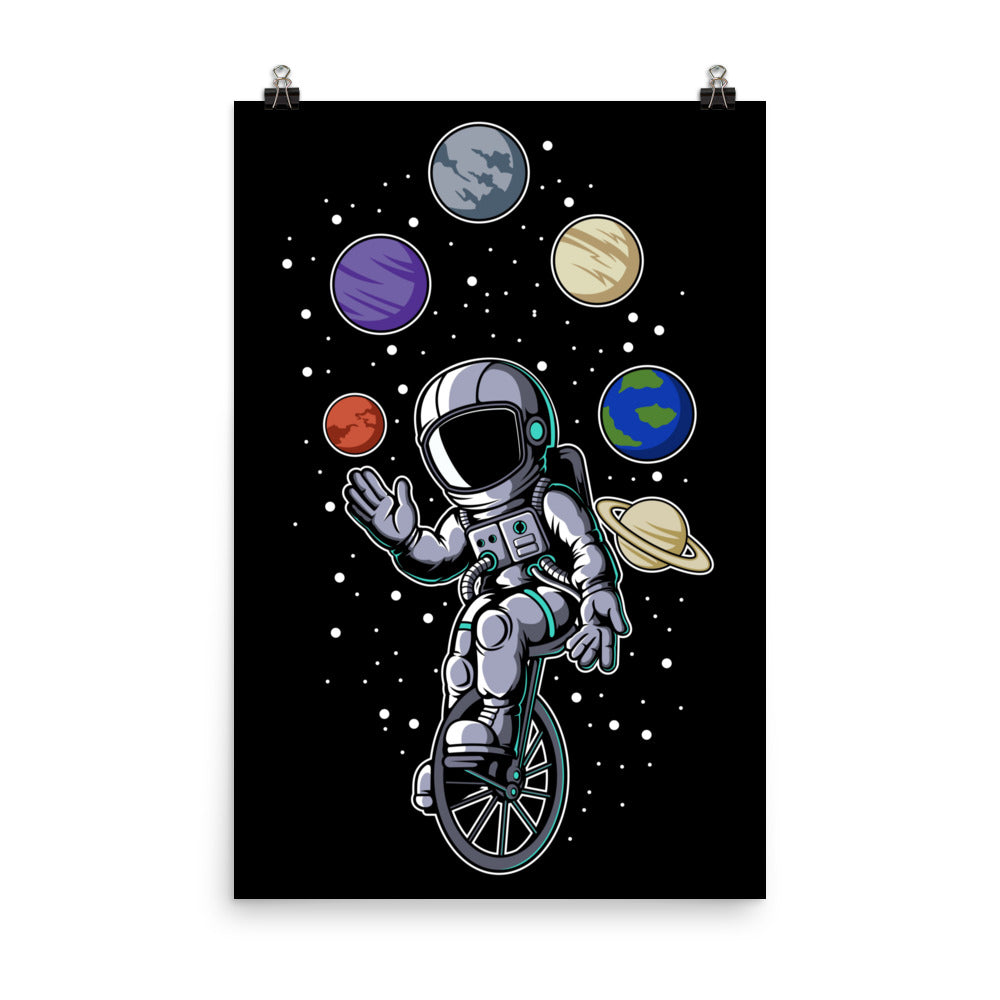 Astronaut Circus - Matte Poster - 24 x 36