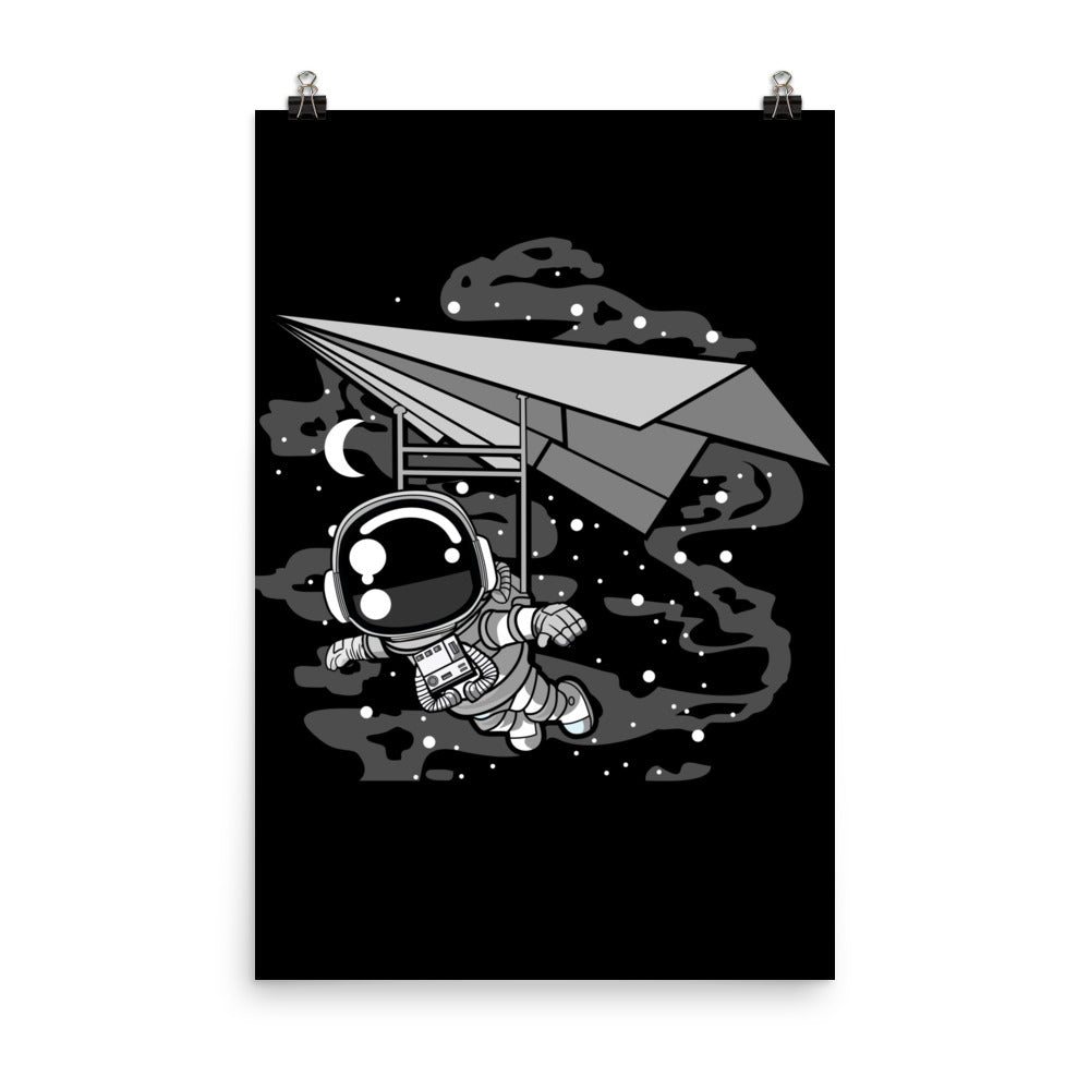 Astronaut Flying - Matte Poster - 24 x 36