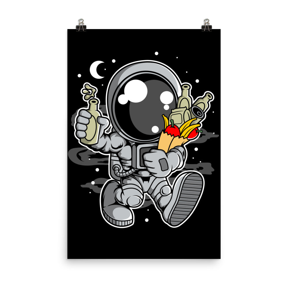 Astronaut Grocery - Matte Poster - 24 x 36