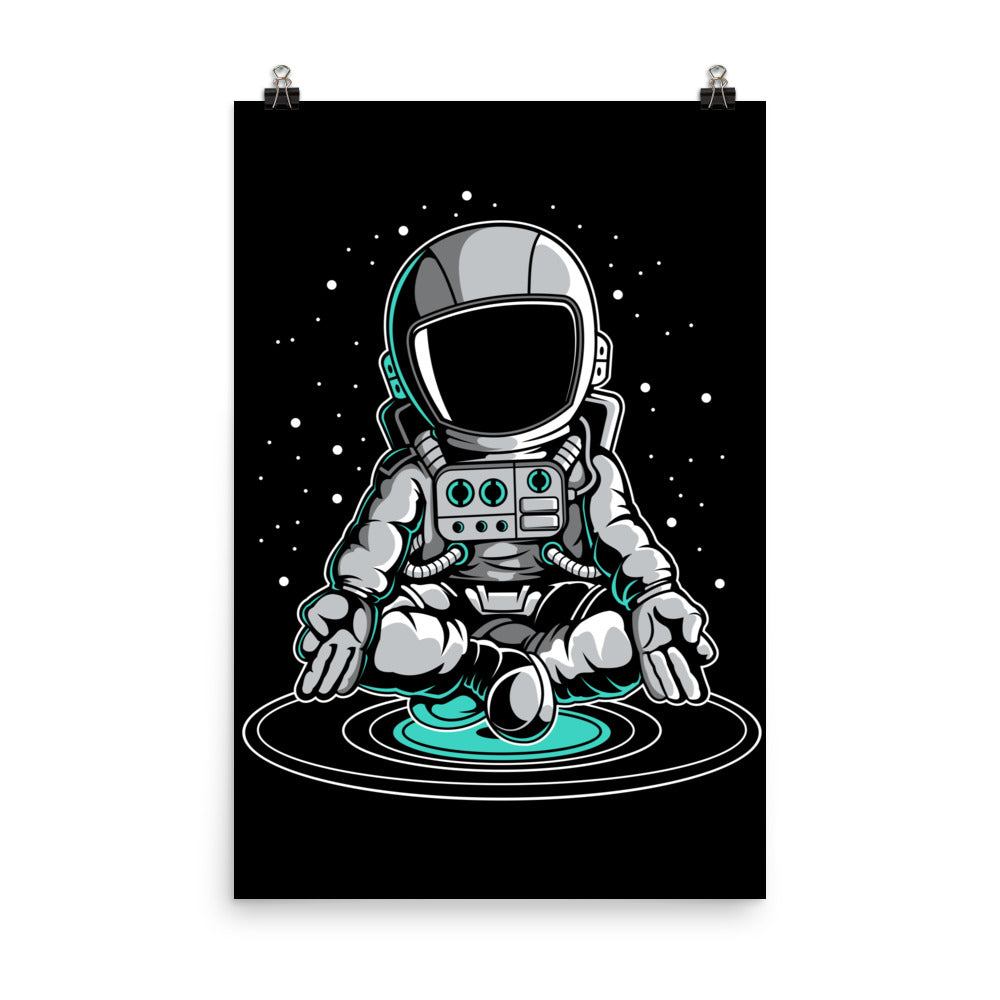 Astronaut Meditation - Matte Poster - 24 x 36