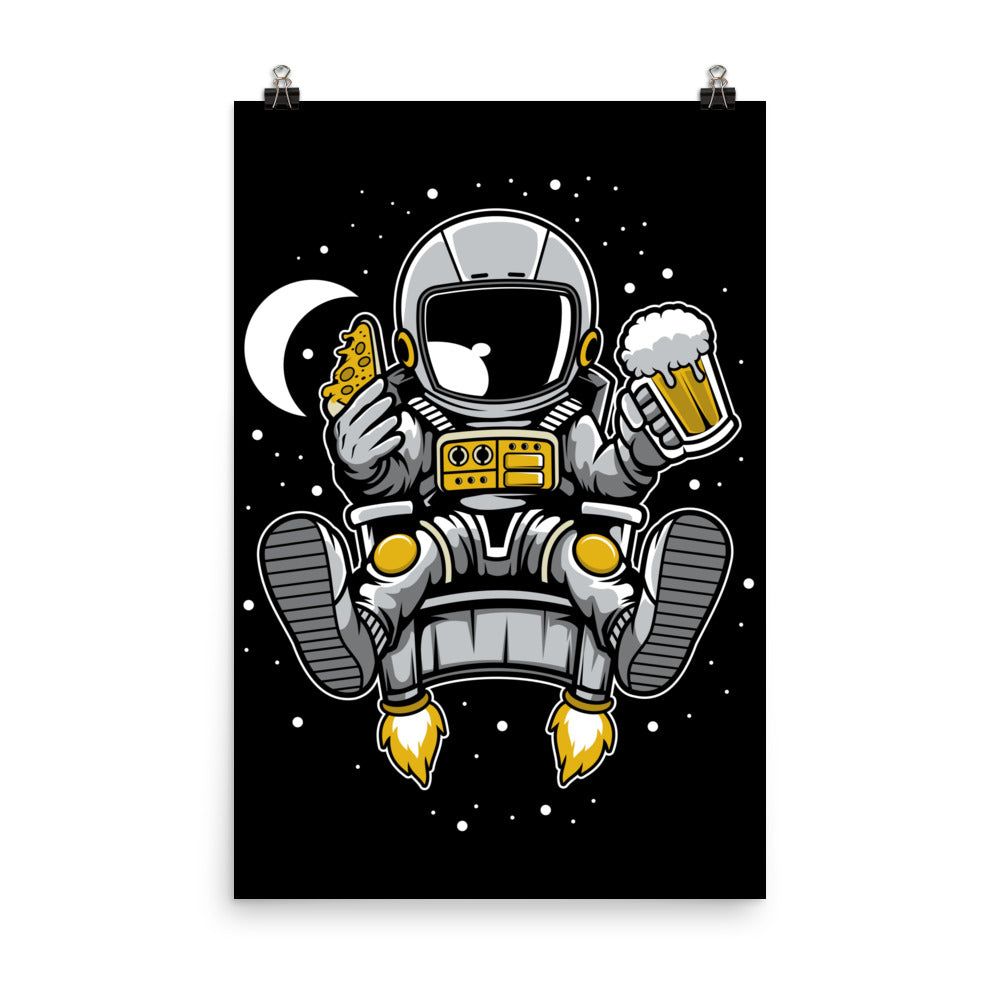 Astronaut Relax - Matte Poster - 24 x 36