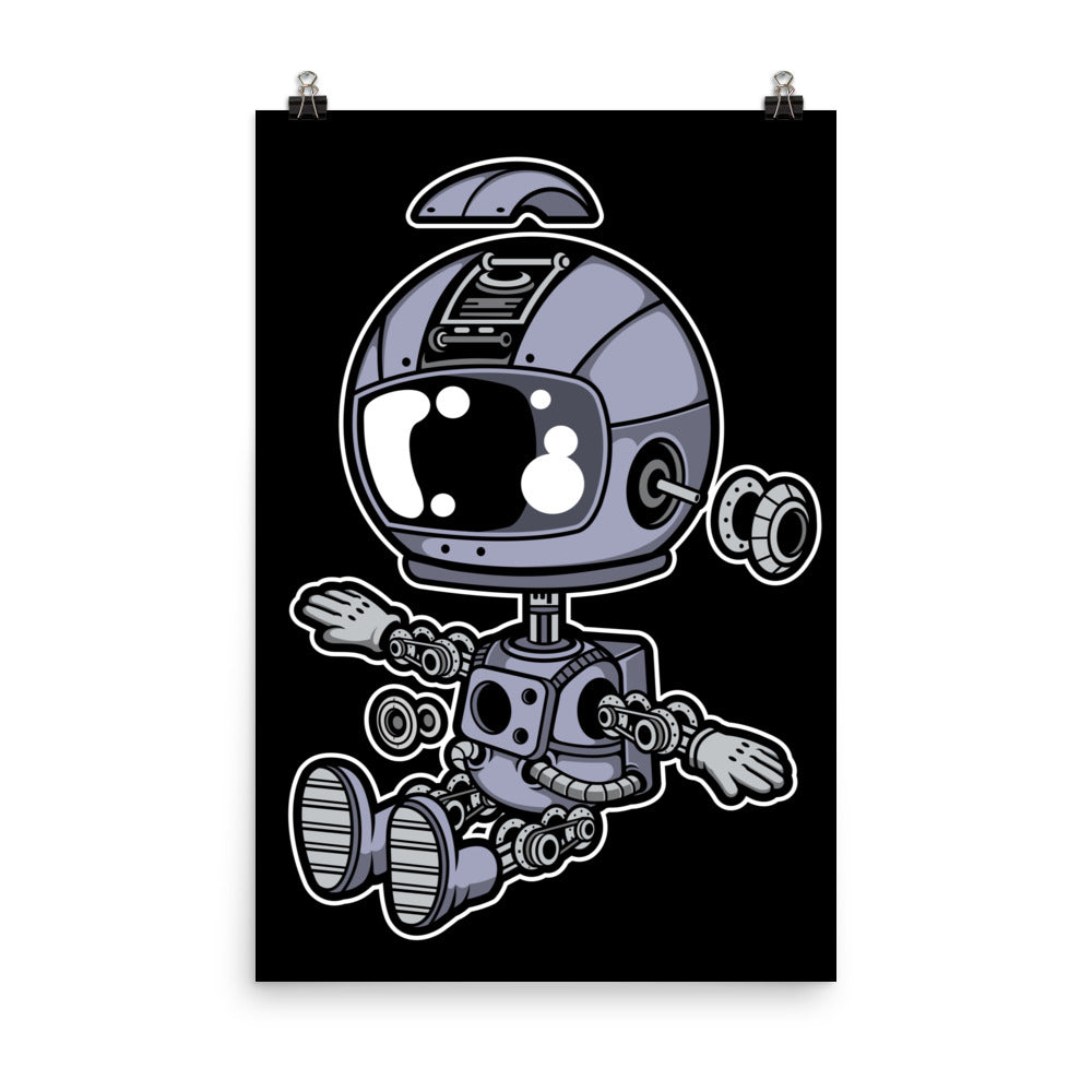 Astronaut Robot - Matte Poster - 24 x 36