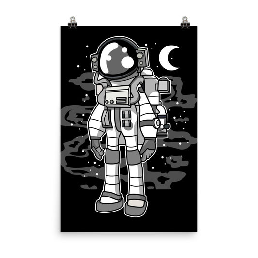 Astronaut Stand - Matte Poster - 24 x 36