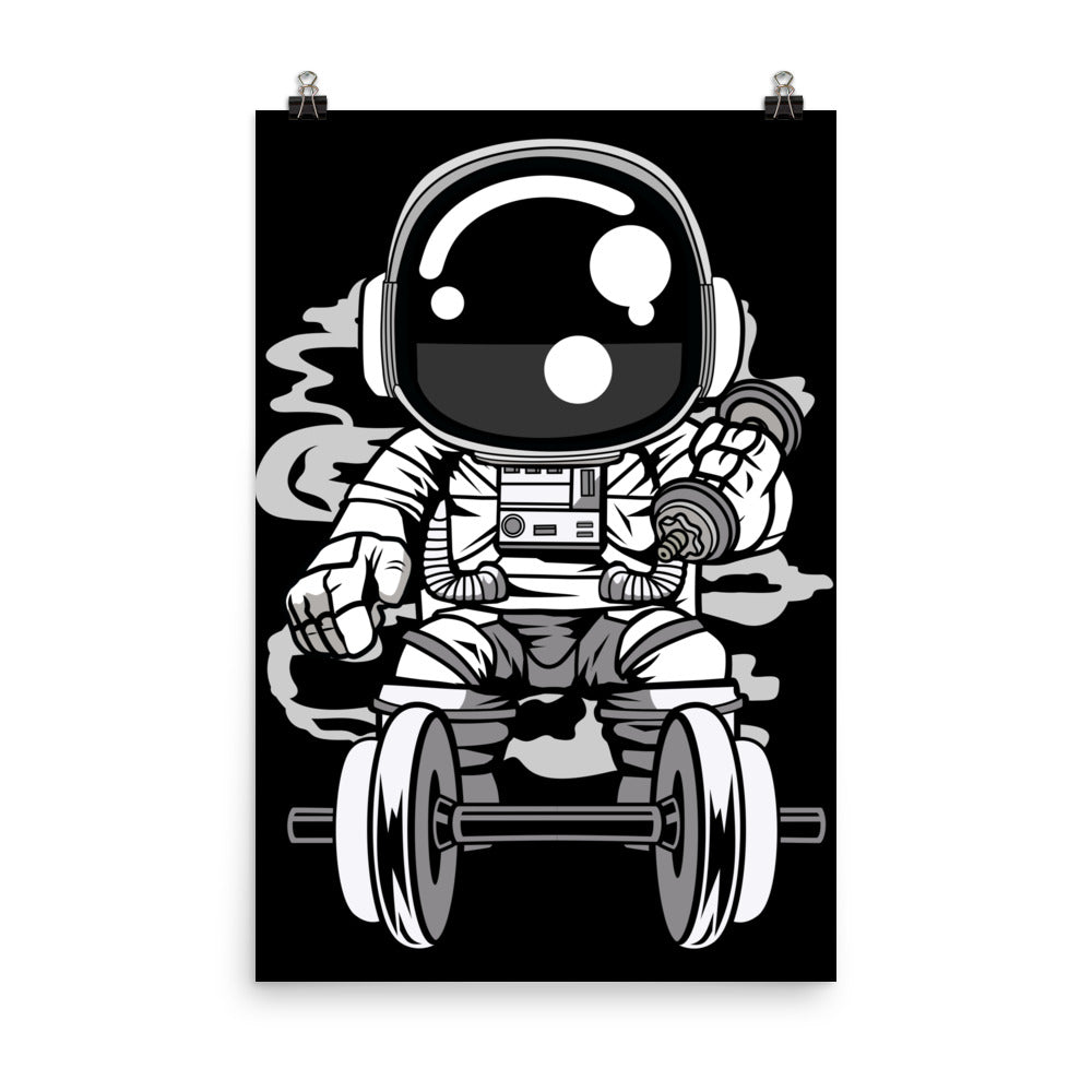 Astronaut Gym - Matte Poster - 24 x 36