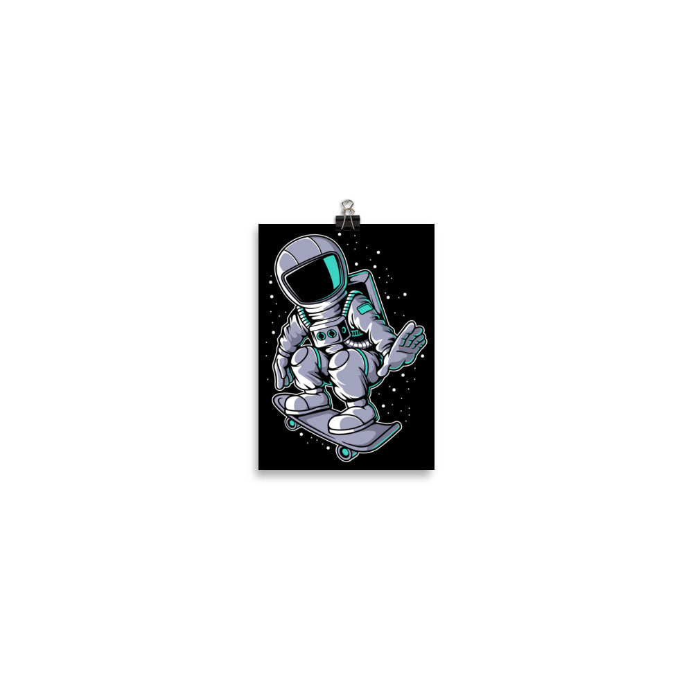 Astronaut Skater - Matte Poster - 5 x 7