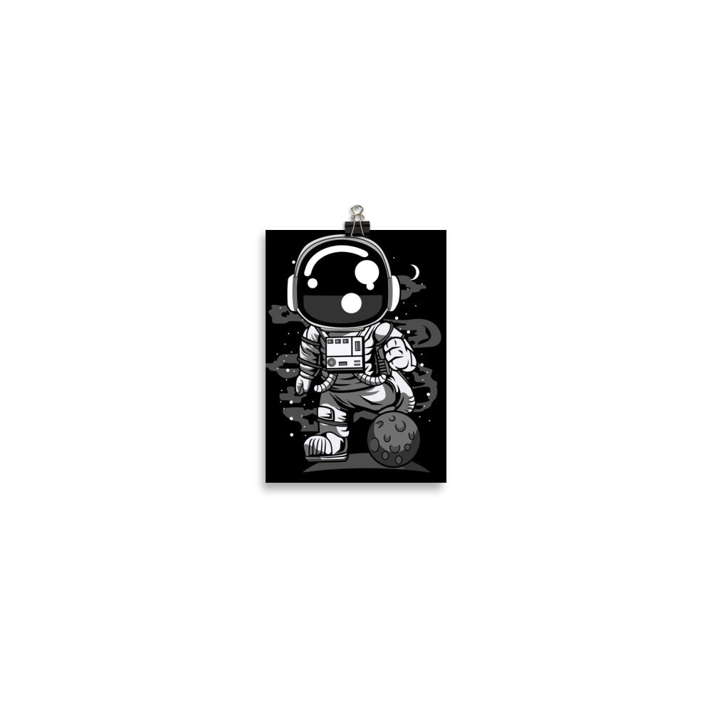 Astronaut Soccer - Matte Poster - 5 x 7