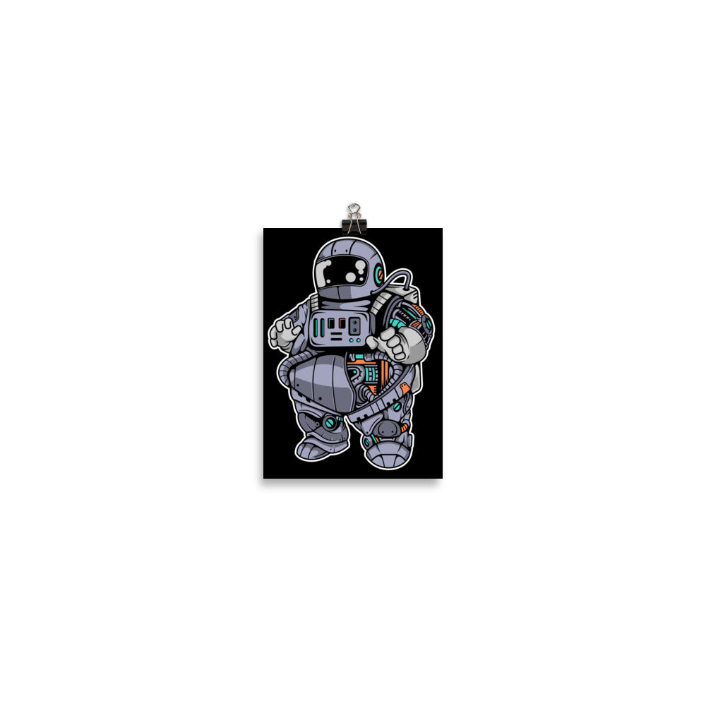 Astronaut Plump Robot - Matte Poster - 5 x 7