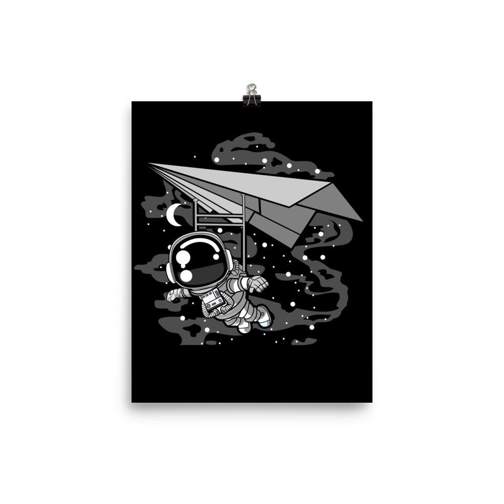 Astronaut Flying - Matte Poster - 8 x 10