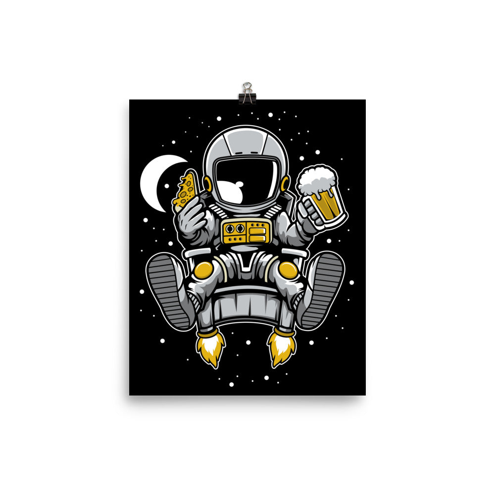 Astronaut Relax - Matte Poster - 8 x 10