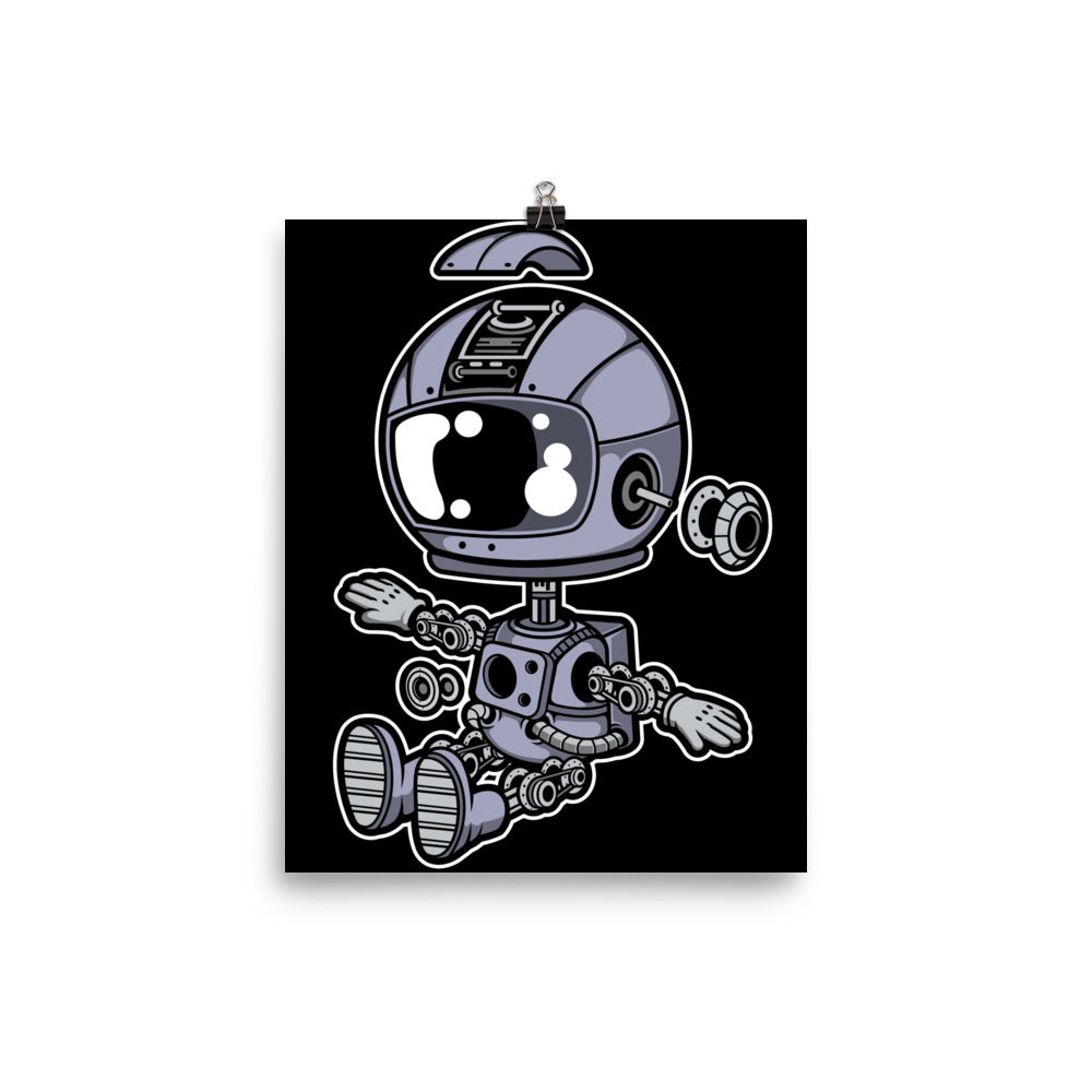 Astronaut Robot - Matte Poster - 8 x 10