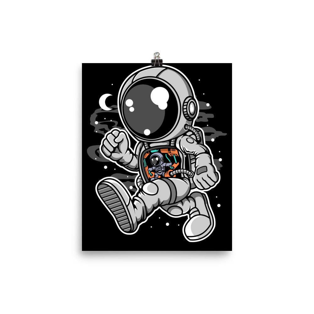 Astronaut Robotic Machine - Matte Poster - 8 x 10