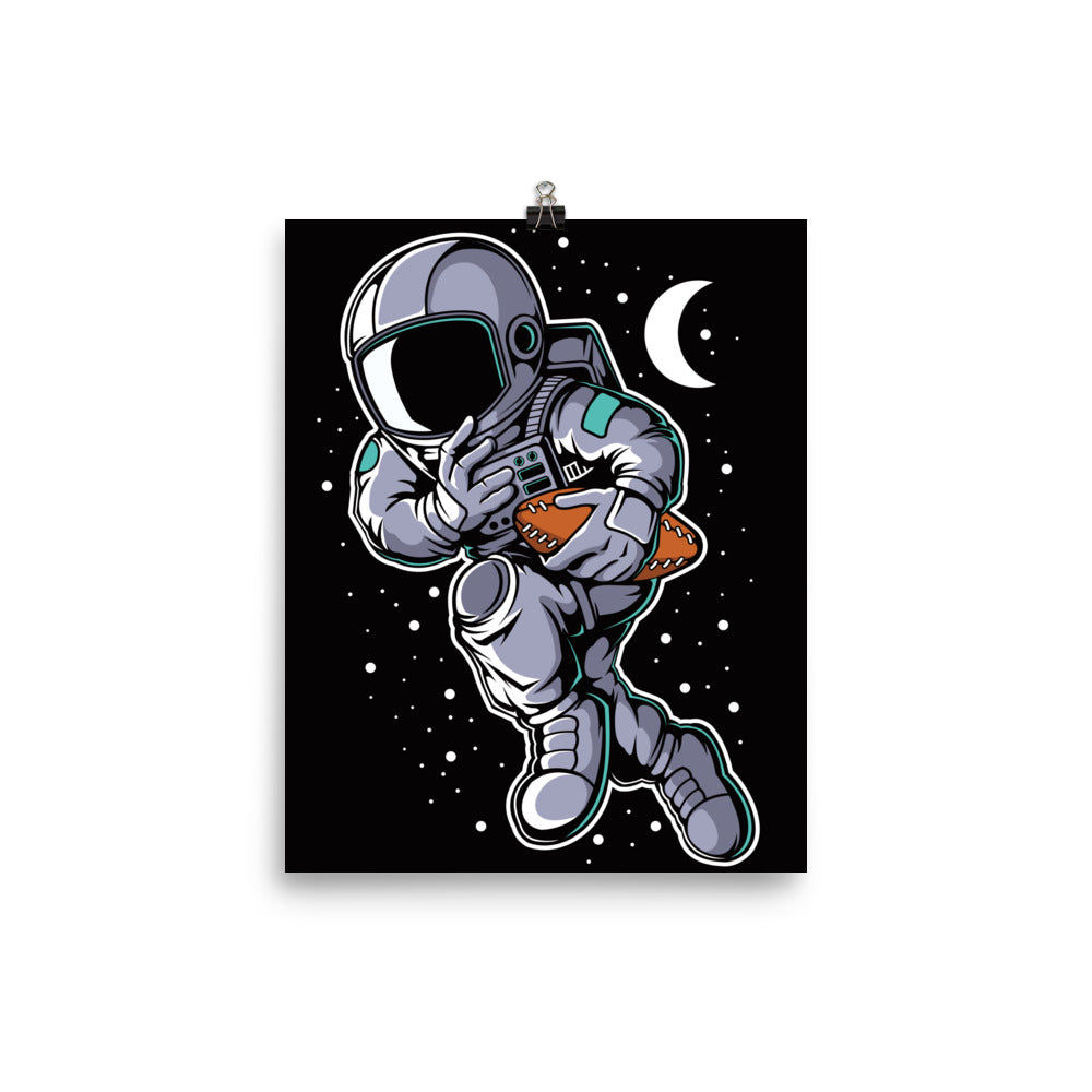 Astronaut Rugby - Matte Poster - 8 x 10