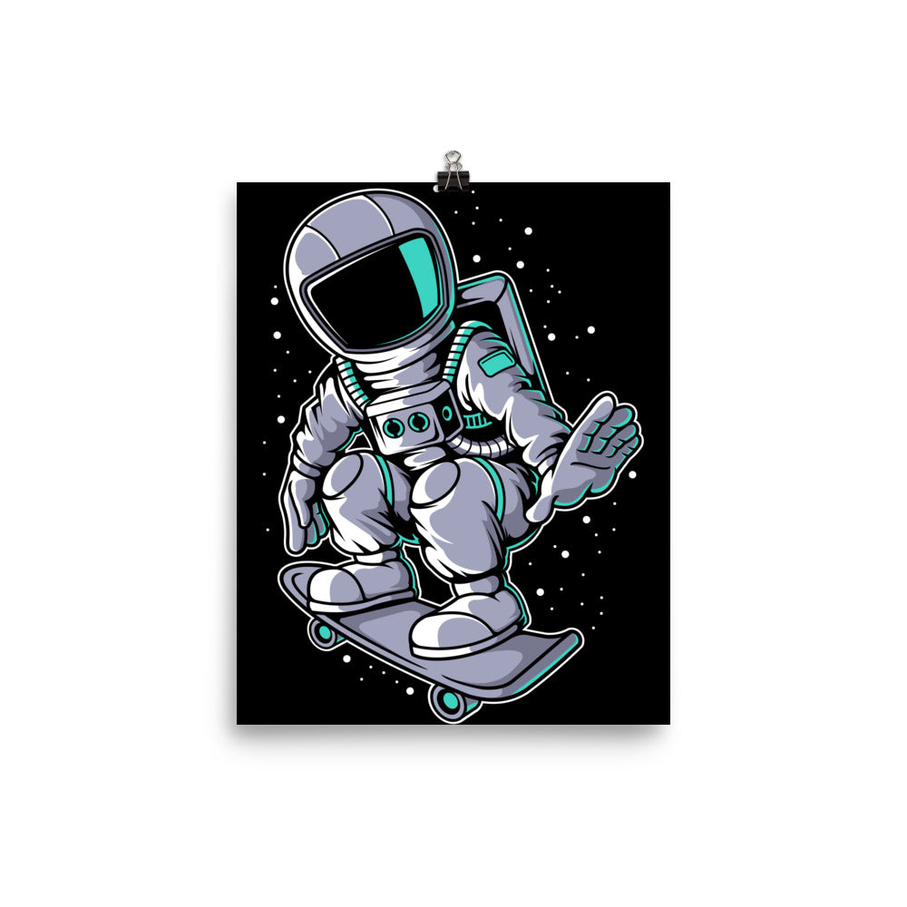 Astronaut Skater - Matte Poster - 8 x 10