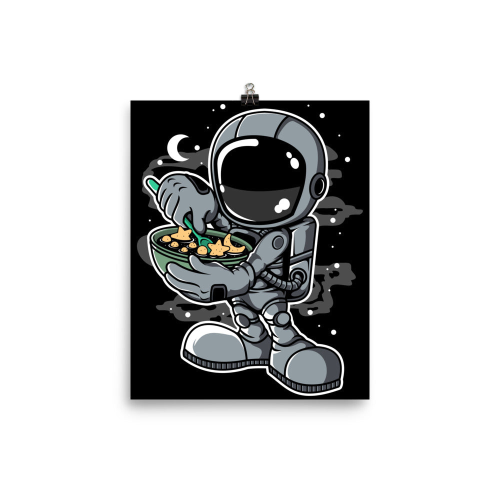 Astronaut Star Flakes - Matte Poster - 8 x 10