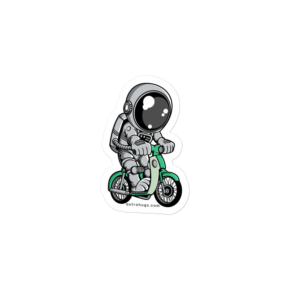 Astronaut Classic Motorbike - Bubble-free stickers - 3 x 3