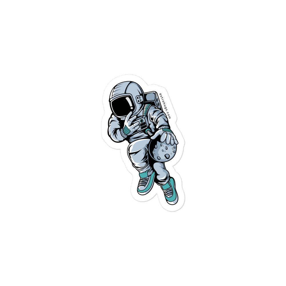 Astronaut Basketball 2 - Bubble-free stickers - 3 x 3