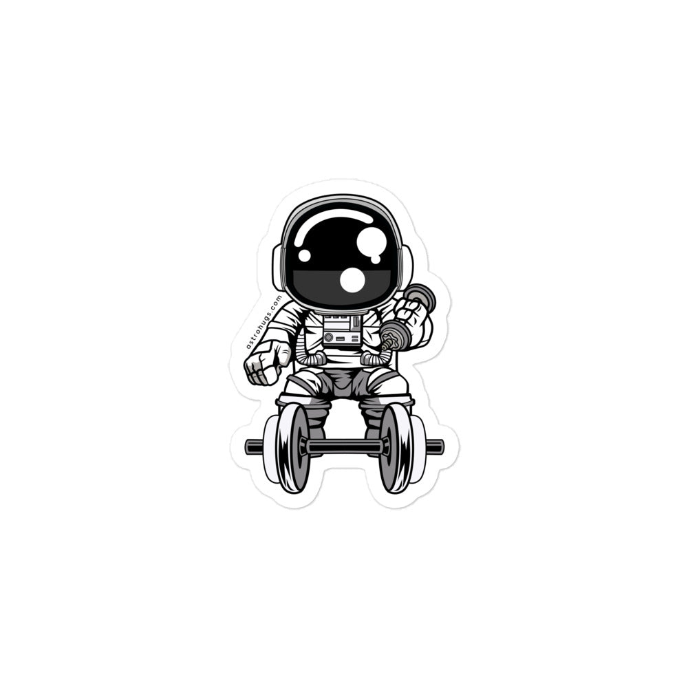 Astronaut Gym - Bubble-free stickers - 3 x 3